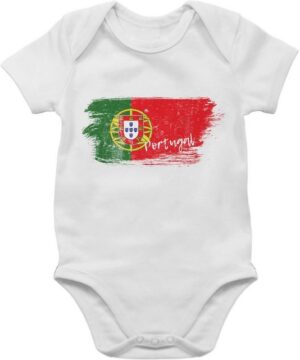 Shirtracer Shirtbody Portugal Vintage 2024 Fussball EM Fanartikel Baby