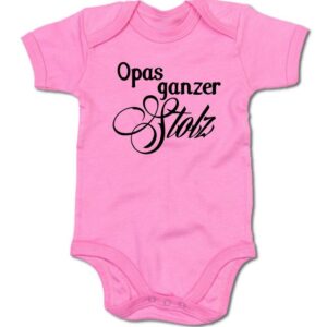 G-graphics Kurzarmbody Baby Body - Opas ganzer Stolz mit Spruch / Sprüche • Babykleidung • Geschenk zur Geburt / Taufe / Babyshower / Babyparty • Strampler