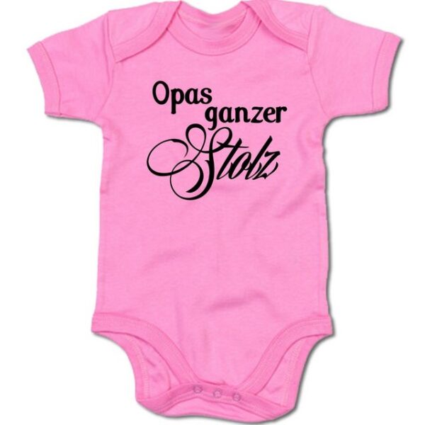 G-graphics Kurzarmbody Baby Body - Opas ganzer Stolz mit Spruch / Sprüche • Babykleidung • Geschenk zur Geburt / Taufe / Babyshower / Babyparty • Strampler