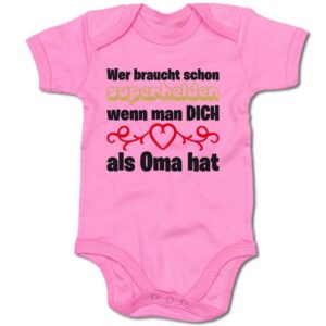 G-graphics Kurzarmbody Baby Body - Wer braucht schon Superhelden