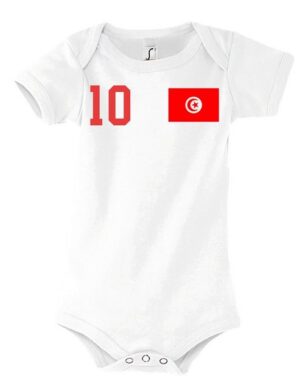 Youth Designz Kurzarmbody Tunesien Kinder Baby Body Strampler mit trendigem Motiv