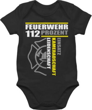 Shirtracer Shirtbody Feuerwehr 112 Prozent - Einsatz Kameradschaft Leidenschaft - Freiwilli Feuerwehr