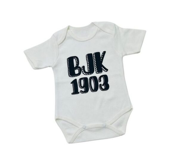 Cennet Baby Kurzarmbody Besiktas Baby Body BJK 1903 Bebek Taraftar Tulum Unisex Beşiktaş