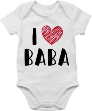 Shirtracer Shirtbody I Love Baba Geschenk Vatertag Baby