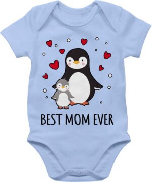 Shirtracer Shirtbody Best Mom ever - Pinguine (1-tlg) Muttertagsgeschenk