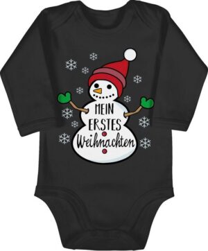 Shirtracer Shirtbody Mein 1. Weihnachten Schneemann Weihnachten Kleidung Baby