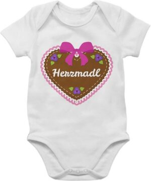 Shirtracer Shirtbody Herzmadl mit Lebkuchenherz Mode für Oktoberfest Baby Outfit