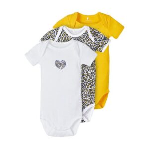 Name It Kurzarmbody Name It Babybodys im 3er-Pack für Mädchen kurzarm (Packung