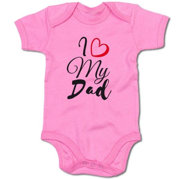 G-graphics Kurzarmbody Baby Body - I love my Dad mit Spruch / Sprüche • Babykleidung • Geschenk zum Vatertag / zur Geburt / Taufe / Babyshower / Babyparty • Strampler