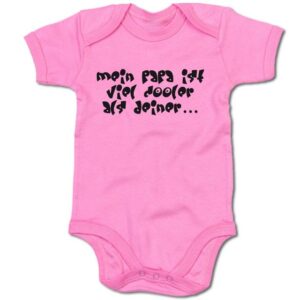 G-graphics Kurzarmbody Baby Body - Mein Papa ist viel cooler als deiner mit Spruch • Geschenk zur Geburt / Babyparty