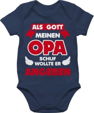 Shirtracer Shirtbody Als Gott Opa schuf Sprüche Baby