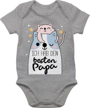 Shirtracer Shirtbody Ich hab den besten Papa Katzen Geschenk Vatertag Baby