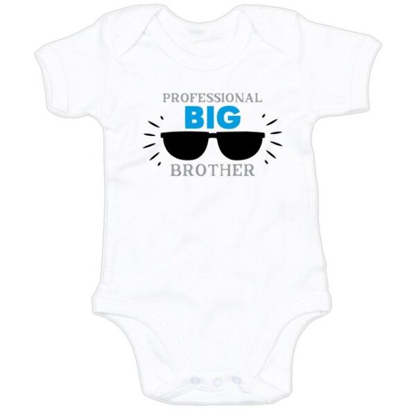 G-graphics Kurzarmbody Baby Body - Professional big brother mit Spruch / Sprüche • Babykleidung • Geschenk zur Geburt / Taufe / Babyshower / Babyparty • Strampler