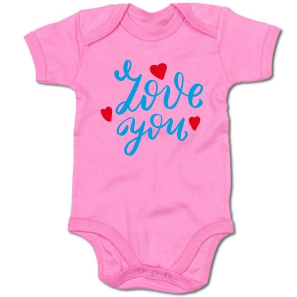 G-graphics Kurzarmbody Baby Body - Love you mit Spruch / Sprüche • Babykleidung • Geschenk zur Geburt / Taufe / Babyshower / Babyparty • Strampler