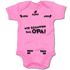 G-graphics Kurzarmbody Baby Body - Wir schaffen das