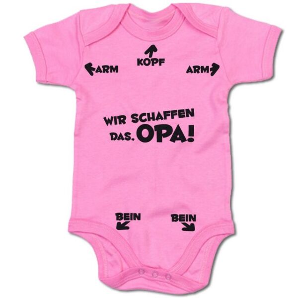 G-graphics Kurzarmbody Baby Body - Wir schaffen das