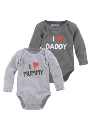 Klitzeklein Langarmbody Mummy & Daddy (Packung