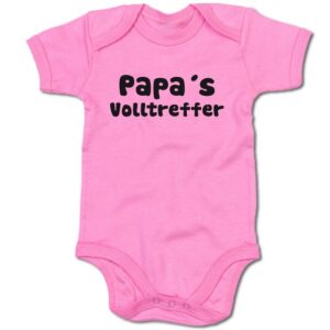 G-graphics Kurzarmbody Baby Body - Papa´s Volltreffer mit Spruch/Sprüche • Geschenk zur Geburt/Babyparty