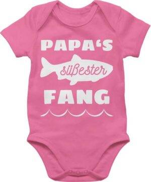 Shirtracer Shirtbody Papas süßester Fang Geschenk Vatertag Baby