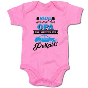 G-graphics Kurzarmbody Baby Body - Egal wie cool dein Opa ist