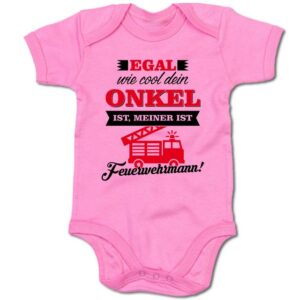 G-graphics Kurzarmbody Baby Body - Egal wie cool dein Onkel ist