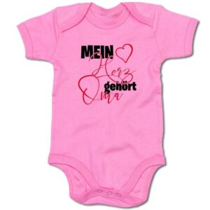 G-graphics Kurzarmbody Baby Body - Mein Herz gehört Oma mit Spruch / Sprüche • Babykleidung • Geschenk zur Geburt / Taufe / Babyshower / Babyparty • Strampler