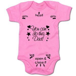 G-graphics Kurzarmbody Baby Body - You can do this