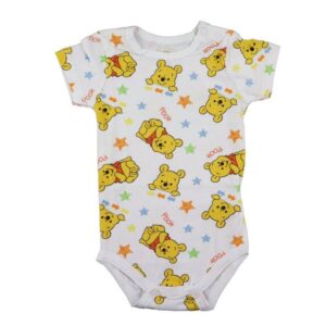 Disney Kurzarmwickelbody Disney Winnie der Pooh Baby kurzarm Body Strampler Gr. 68 bis 92