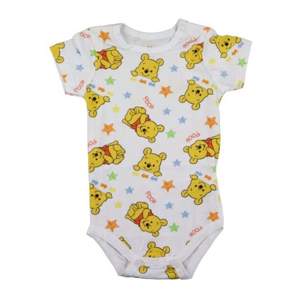 Disney Kurzarmwickelbody Disney Winnie der Pooh Baby kurzarm Body Strampler Gr. 68 bis 92