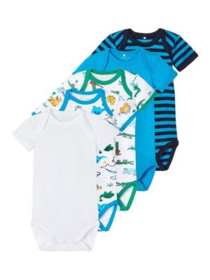 Name It Kurzarmbody Name It Jungen Babybodys im 5er-Pack kurzärmelig (Packung