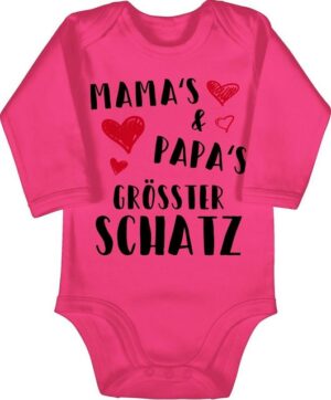 Shirtracer Shirtbody Mamas und Papas größter Schatz Sprüche Baby