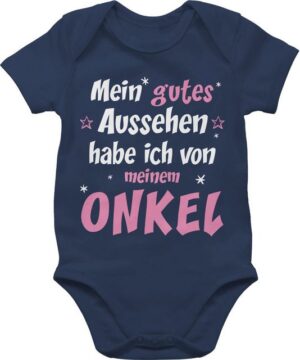 Shirtracer Shirtbody Mein gutes Aussehen Onkel Mädchen Sprüche Baby