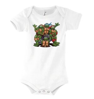 Youth Designz Kurzarmbody Baby Body Strampler Turtles in tollem Design