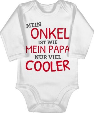 Shirtracer Shirtbody Mein Onkel ist wie mein Papa nur cooler Sprüche Baby