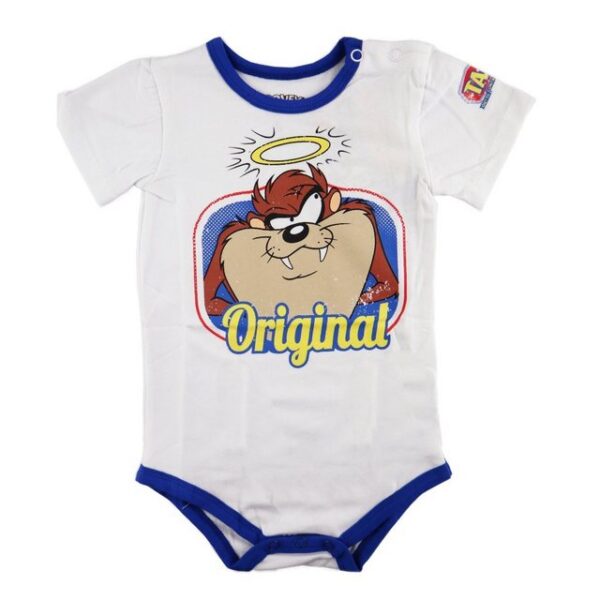 LOONEY TUNES Kurzarmwickelbody Looney Tunes tasmanische Teufel Baby kurzarm Body Strampler Gr. 68 bis 92