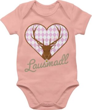 Shirtracer Shirtbody Lausmadl Hirsch Mode für Oktoberfest Baby Outfit