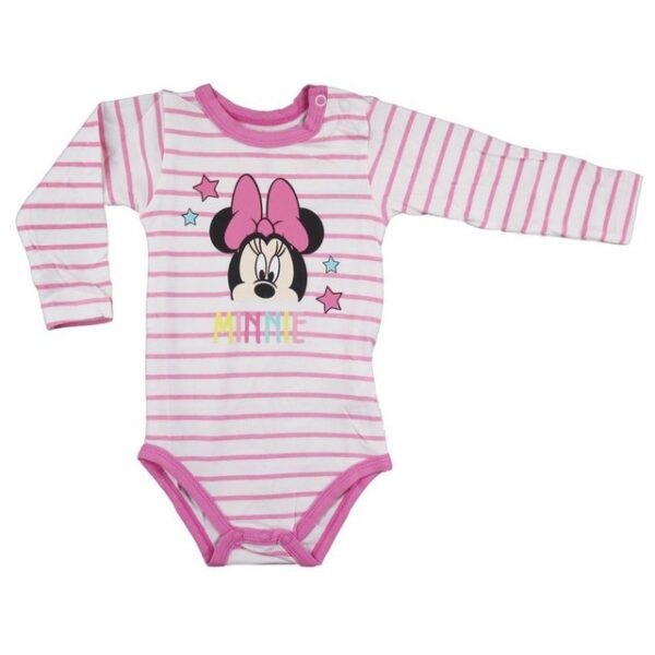 Disney Minnie Mouse Langarmwickelbody Minnie Maus Baby gestreifter kurzarm body Strampler Gr. 68 bis 92