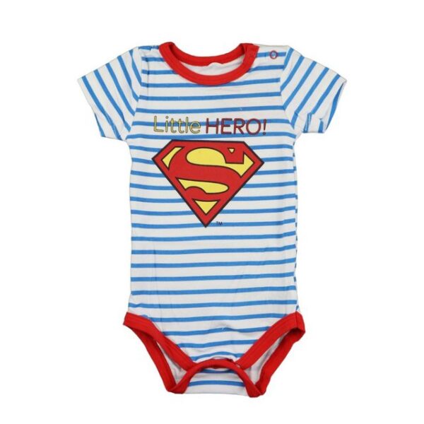 Superman Kurzarmwickelbody Superman Little Hero kurzarm Baby Body Strampler Gr. 68 bis 92