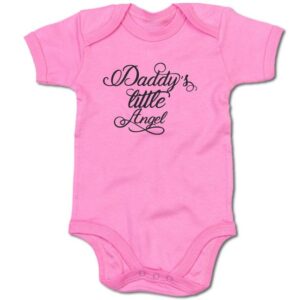 G-graphics Kurzarmbody Baby Body - Daddy´s little Angel mit Spruch / Sprüche • Babykleidung • Geschenk zum Vatertag / zur Geburt / Taufe / Babyshower / Babyparty • Strampler