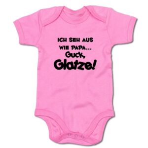 G-graphics Kurzarmbody Baby Body - Ich seh´aus wie Papa! Guck Glatze mit Spruch / Sprüche • Babykleidung • Geschenk zum Vatertag / zur Geburt / Taufe / Babyshower / Babyparty • Strampler