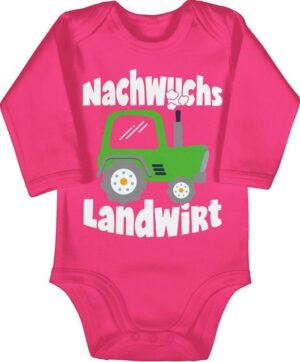 Shirtracer Shirtbody Nachwuchs Landwirt weiß Sprüche Baby