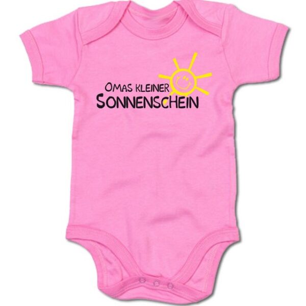 G-graphics Kurzarmbody Baby Body - Omas kleiner Sonnenschein mit Spruch / Sprüche • Babykleidung • Geschenk zur Geburt / Taufe / Babyshower / Babyparty • Strampler