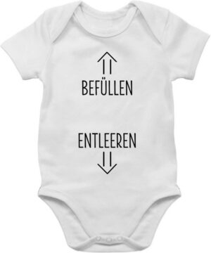 Shirtracer Shirtbody Befüllen und Entleeren Strampler-Motiv Strampler Baby Mädchen & Junge