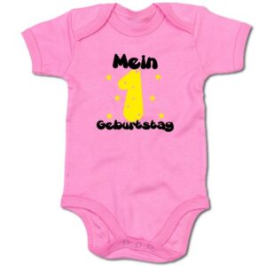 G-graphics Kurzarmbody Baby Body - Mein 1. Geburtstag mit Spruch / Sprüche • Babykleidung • Geschenk zum Geburtstag • Strampler