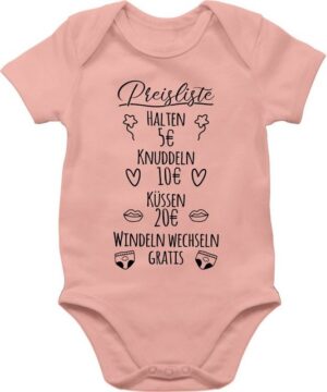 Shirtracer Shirtbody Preisliste Baby - schwarz Sprüche Baby