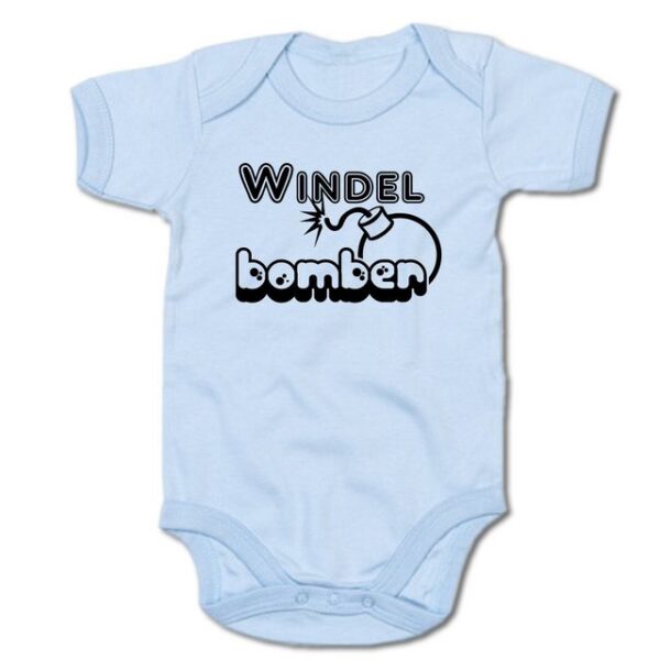 G-graphics Kurzarmbody Baby Body - Windelbomber mit Spruch / Sprüche • Babykleidung • Geschenk zur Geburt / Taufe / Babyshower / Babyparty • Strampler