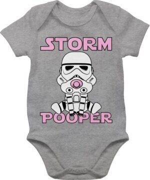 Shirtracer Shirtbody Storm Pooper I Sprüche Baby