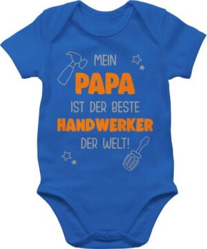 Shirtracer Shirtbody Mein Papa ist der beste Handwerker der Welt Bunt gemischt Baby