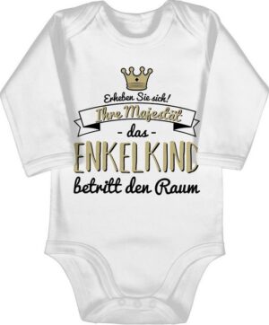 Shirtracer Shirtbody Ihre Majestät das Enkelkind betritt den Raum Sprüche Baby