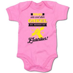 G-graphics Kurzarmbody Baby Body - Egal wie cool dein Onkel ist